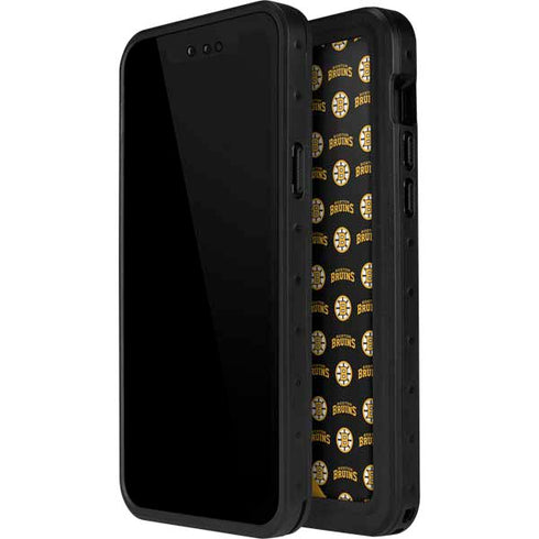 NHL Boston Bruins Pattern iPhone 15 Waterproof Case